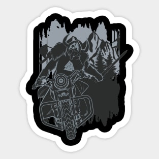 Valhalla Tshirt Biker Sticker